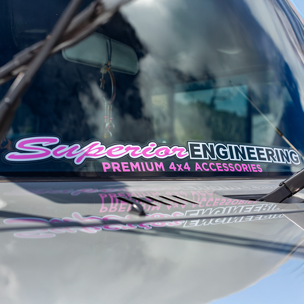 Superior Large Sticker Pink 670mm x 80mm (Type 1 Design) - SUP-SLP-1